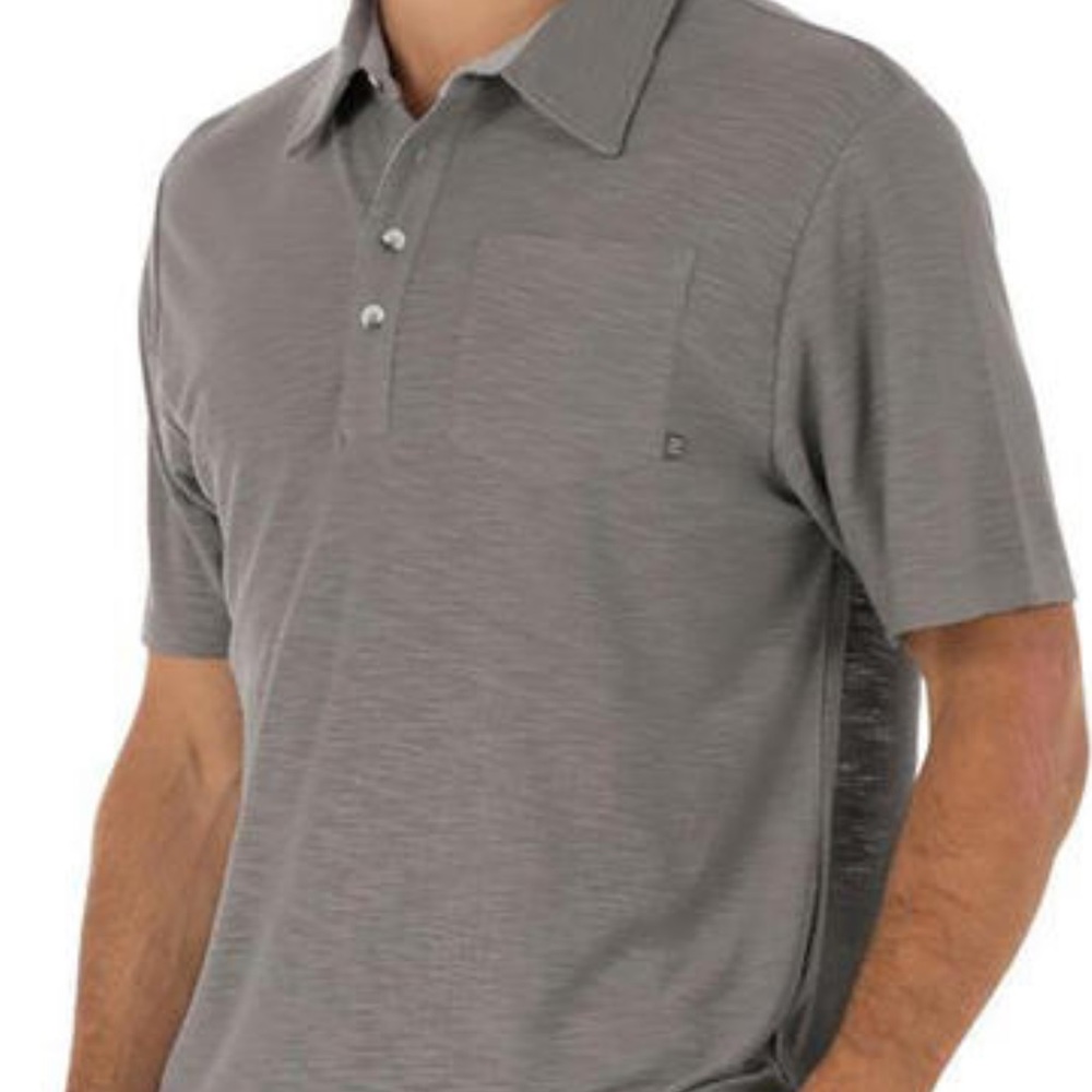 Free Fly Performance Bamboo Men’s Steel Gray Polo Sz. S